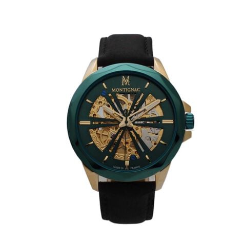 Montre Montignac Round Automatique  Vert - Montres Homme | Histoire dOr